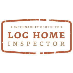 log home inspector logo